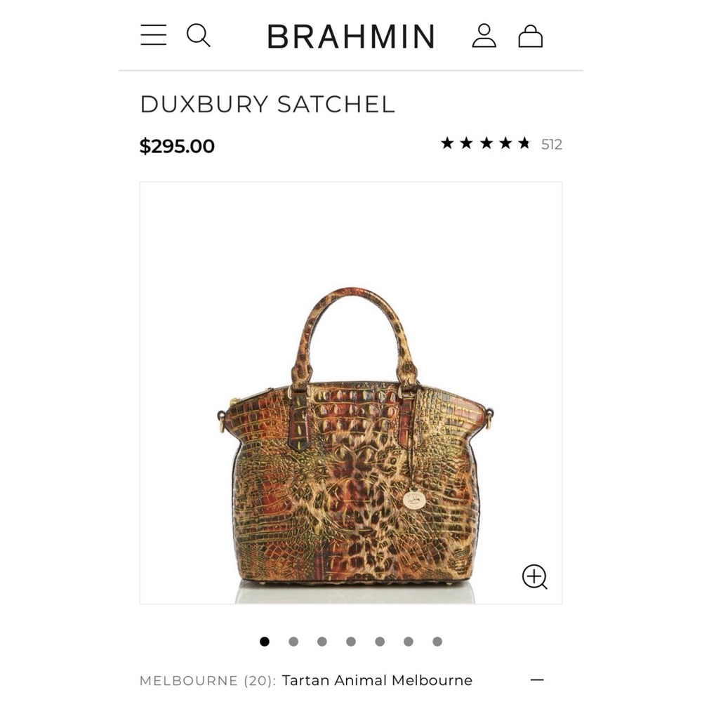 Brahmin Duxbury Satchel Tartan Animal